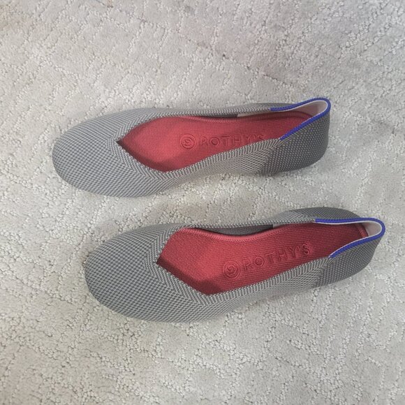 Rothy’s The Flat Charcoal Gray Slip On Ballet Flats Shoes Women's Size 7, 10 - Picture 5 of 11